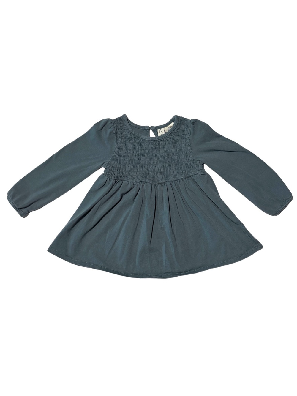 Joie Toddler Long-Sleeve Smocked Swing Top - Slate Blue